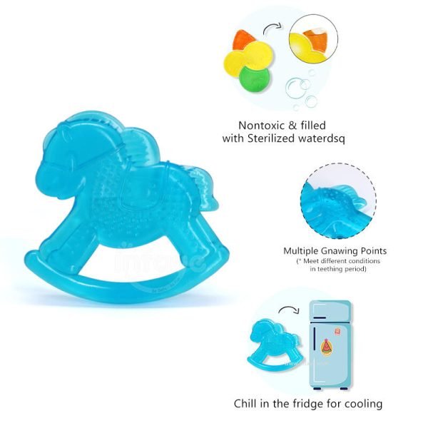 Animal Horse Shape water-filled teether, water filled teether for babies