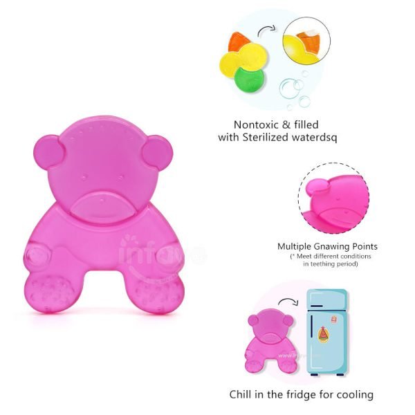 Baby Bear Water Teether- Teething Toys for Babies 0-6 Months Soothing Teether Set, Cooling Soothes Gums, BPA Free