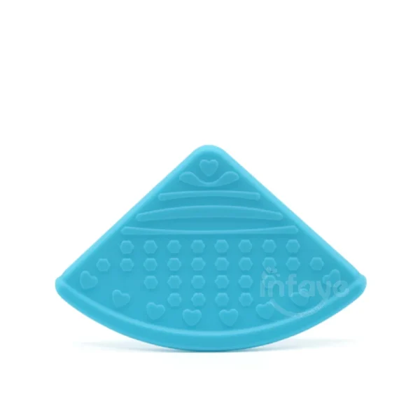 Custom Food Grade Silicone Baby Triangle Teething Corner Silicone Teether For Triangle Bibs