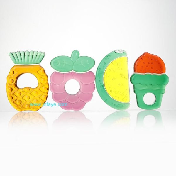 are water filled teether safe,water filled chill teethers, Pineapple gel filled teether