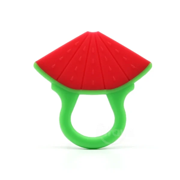 Watermelon Silicone Teethers, baby Teether Silicone Teether for 3 to 6 Monhts 6 to 12 Months Teether Baby BPA Free