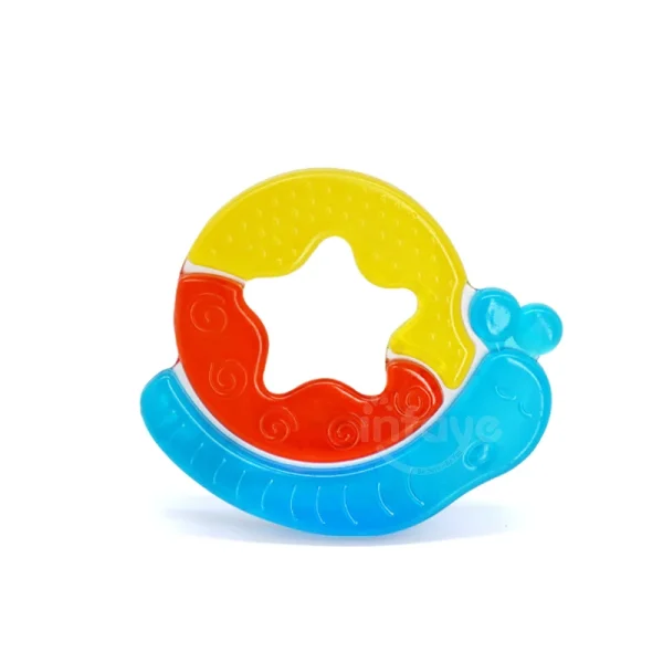 Snail Teether multicolor baby teething toy BPA free EVA filled with sterilized Water-snail