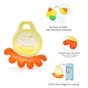 multitextured water-filled teether- Octopus Teething Toy for babies, BPA free Water Filled Soother manufacturer