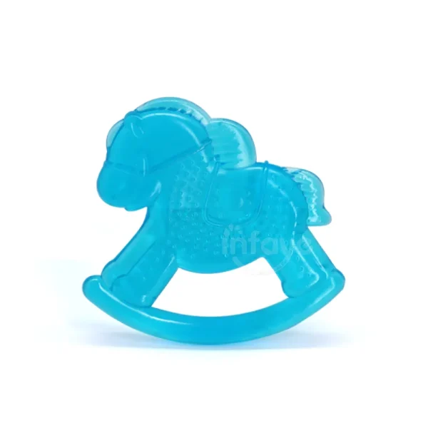 water filled teether cheap price for wholesale- blue horse
