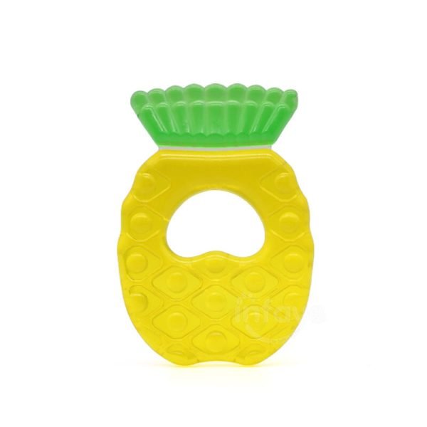 water filled teething gel and teether-Pineapple yellow
