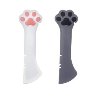 Paw Shape Multi-functional Food Spoon,Small Jars Spatulas, Easy Clean Scraper for Dog Food Cans