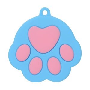 Cute Paw Shape Double Color Silicone Pet Food Can Topper For Dog Cat Can Food