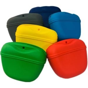 Single Color Silicone Dog Treat Pouch Small Bag
