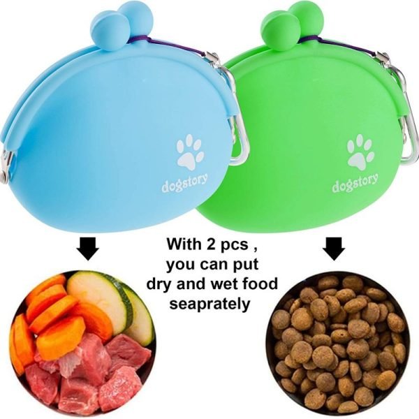 Silicone Reusable Training Treat Pouch, Key Case